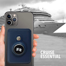 Load image into Gallery viewer, Princess Cruises Ocean Medallion Phone Accessories Holder Wallet - Blue (iPhone, Android, & All Devices)