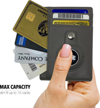 Load image into Gallery viewer, Princess Cruise Medallion Accessories Leather Wallet Holder, Grey