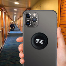 Load image into Gallery viewer, Princess Cruise Medallion Phone Accessories Holder, Black (iPhone, Android, & All Devices)
