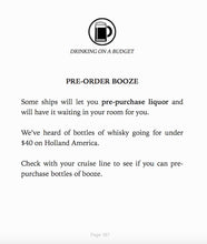 Load image into Gallery viewer, Cruise Hacks Ebook Cheap Alcohol Tip