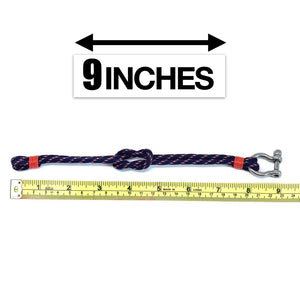 adjustable anchor bracelet shackle blue