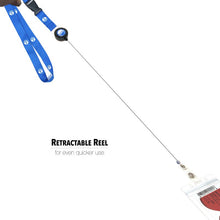 Load image into Gallery viewer, cruise lanyard retractable reel wrwb blue anchor