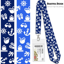 Load image into Gallery viewer, cruise laynards blue and royal