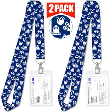Load image into Gallery viewer, immunization card holder blue with white