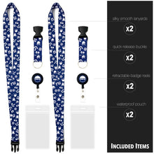Load image into Gallery viewer, lanyard cruise included pieces wrwb blue with white