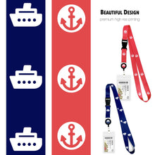Load image into Gallery viewer, lanyards for cruise ship cards wrwb pink and blue