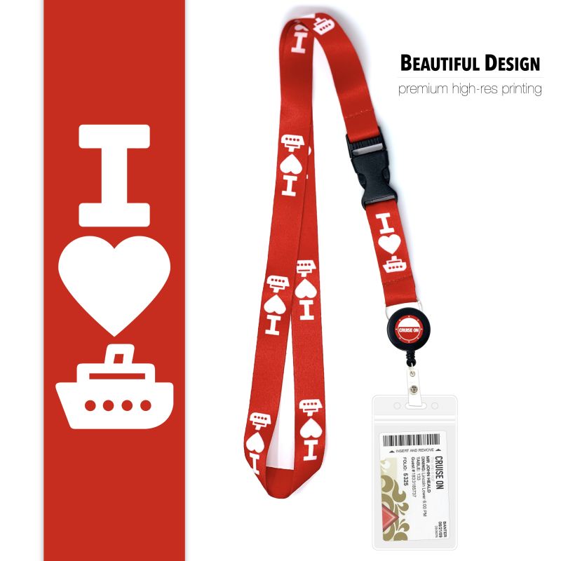 HJZHII Teacher Lanyard, Wooden Beaded Lanyard Retractable Lanyards Colorful Wood