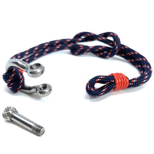 sailing bracelet shackle blue