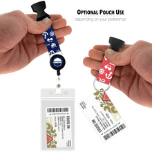 Load image into Gallery viewer, waterproof cruise lanyards blue and pink icons