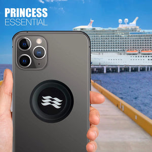 Princess Cruises Medallion Phone Accessories Holder Black, 2-Pack (iPhone, Android, & All Devices)