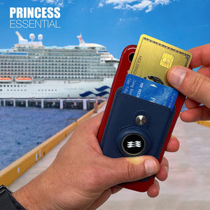 Princess Cruises Ocean Medallion Phone Accessories Holder Wallet - Blue (iPhone, Android, & All Devices)