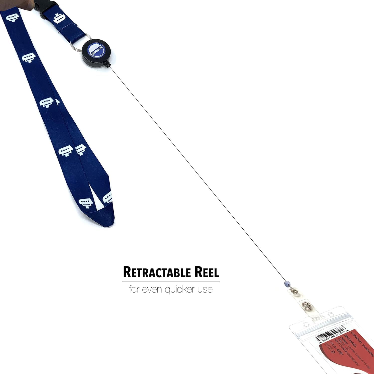 Chums Blue Breakaway Detachable Lanyard – Removable For Keys, ID Badge, Wallet – Unisex, New With Tags