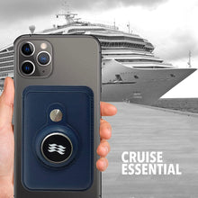 Load image into Gallery viewer, Princess Cruises Ocean Medallion Phone Accessories Holder Wallet - Blue (iPhone, Android, &amp; All Devices)