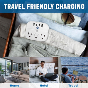 Cruise Approved Power Strip, Non Surge [2 USB-C, 2 USB, 3 AC]