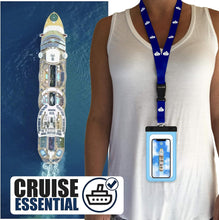 Load image into Gallery viewer, Cruise Lanyards XL Waterproof Cell Phone Pouch Dry Case w/Touch Screen