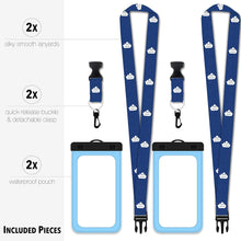 Load image into Gallery viewer, Cruise Lanyards XL Waterproof Cell Phone Pouch Dry Case w/Touch Screen