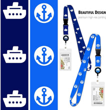 Load image into Gallery viewer, Norwegian Cruise Line Luggage Tag Holders [4 Pack] &amp; Cruise Lanyard Set [2 Pack] - Royal Blue