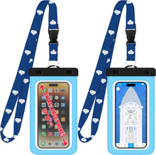 Load image into Gallery viewer, Cruise Lanyards XL Waterproof Cell Phone Pouch Dry Case w/Touch Screen