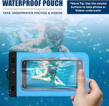 Load image into Gallery viewer, Cruise Lanyards XL Waterproof Cell Phone Pouch Dry Case w/Touch Screen