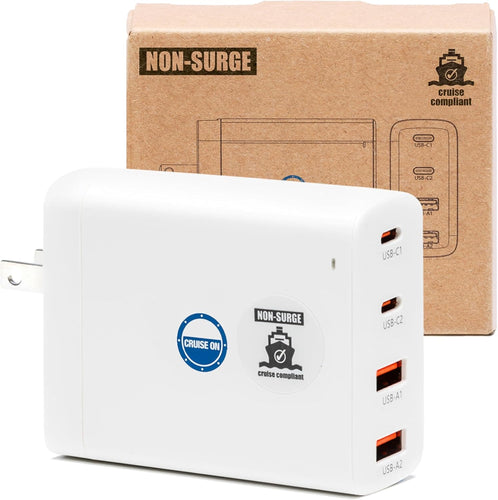 Royal Caribbean Approved Power Strip Non Surge [2 USB, 2 USB-C]