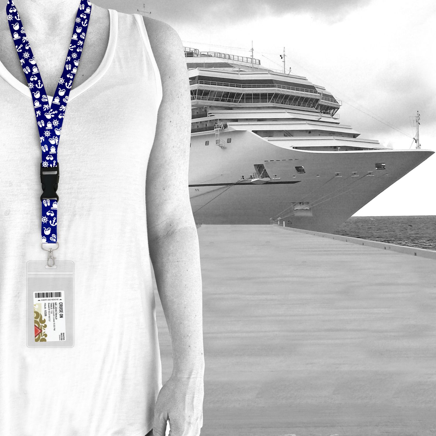 Beaded Cruise Card Bracelet | Cruise Lanyard Alternative