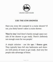 Load image into Gallery viewer, Cruise Hacks Ebook Shower Tip