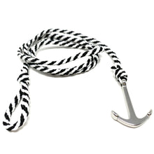Load image into Gallery viewer, anchor bracelet white and black