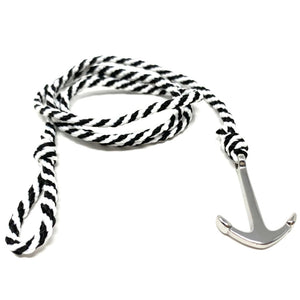 anchor bracelet white and black