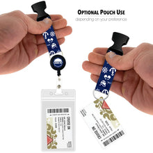 Load image into Gallery viewer, carnival cruise lanyard wrwb blue with white