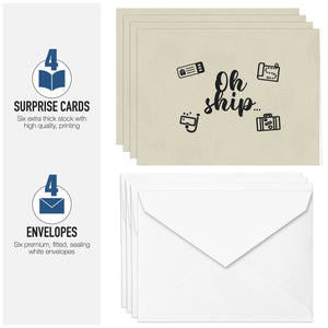 cruise gift surprise card 4 pack