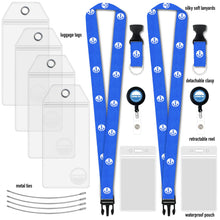 Load image into Gallery viewer, cruise id holders lanyards royal blue
