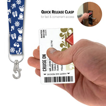 Load image into Gallery viewer, cruise key card holder blue and pink