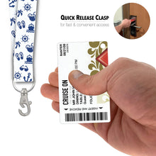 Load image into Gallery viewer, cruise key card holder blue and white