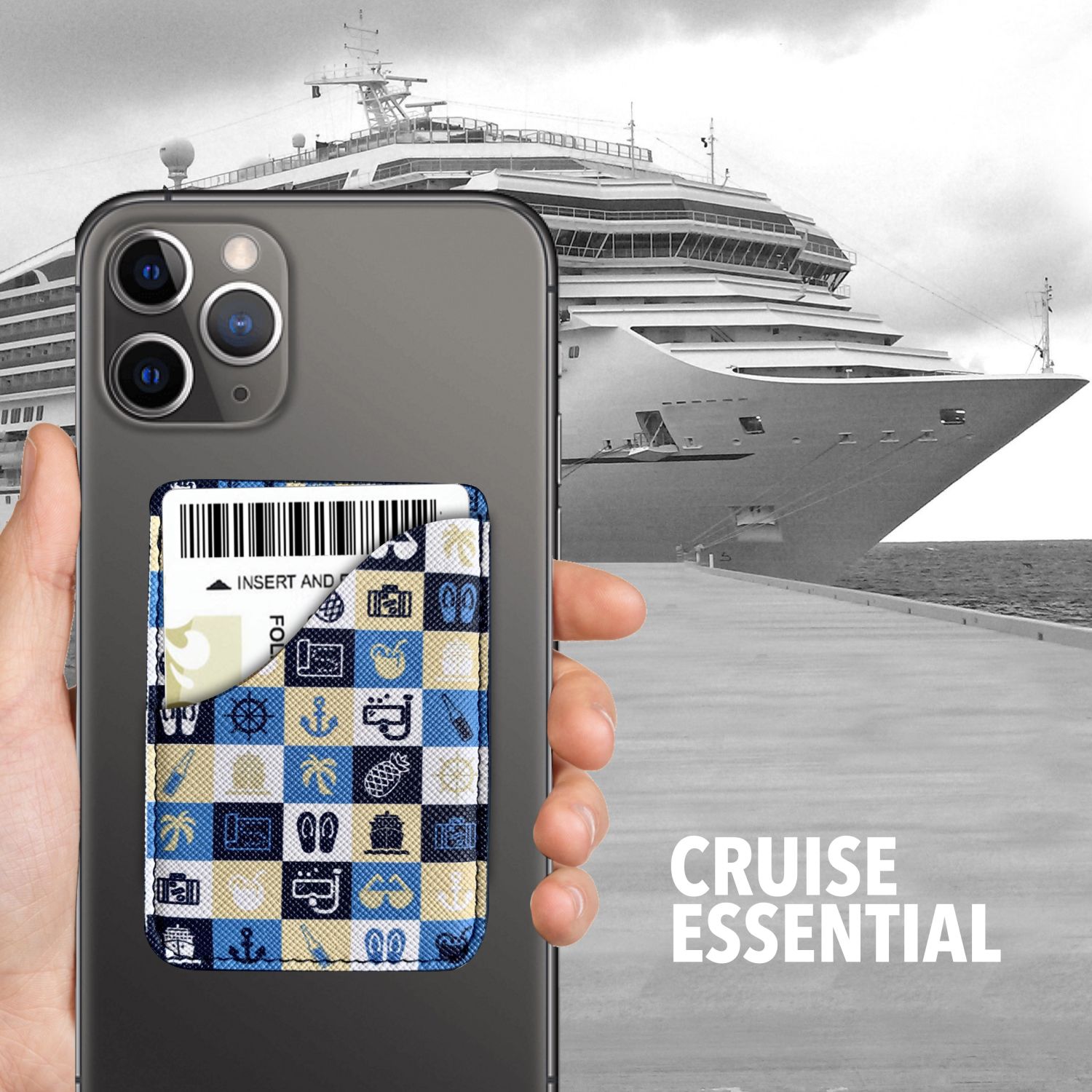 Cruise Card Holder Phone Pouch Wallet for Ship ID Key Cards Cruise On Cruise Card Holder Phone Pouch Wallet for Ship ID Key Cards Cruise On