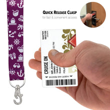 Load image into Gallery viewer, cruise lanyard detachable clasp nrnb purple