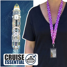 Load image into Gallery viewer, cruise lanyard on woman nrnb purple