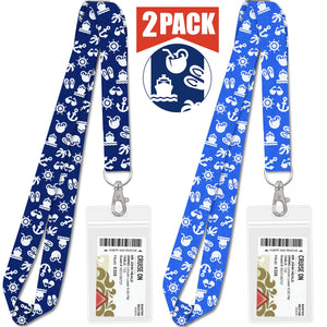 cruise lanyards blue and royal