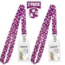 Load image into Gallery viewer, cruise lanyards with id holder nrnb purple