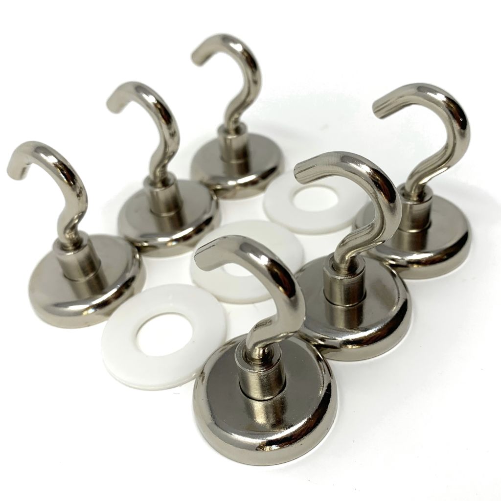 Magnetic Hooks for Cruise Cabins [6 Pack] Heavy Duty [75 lbs]
