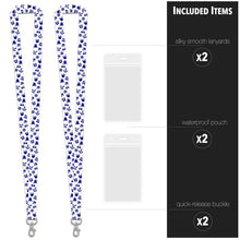 Load image into Gallery viewer, lanyard cruise included pieces nrnb white with blue