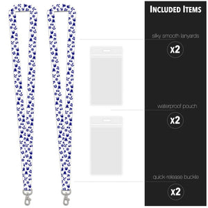 lanyard cruise included pieces nrnb white with blue