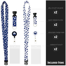 Load image into Gallery viewer, lanyard cruise included pieces wrwb blue and white