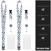 Load image into Gallery viewer, lanyard cruise included pieces wrwb white with blue