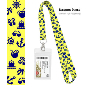 lanyards for cruise ship cards nrnb yellow