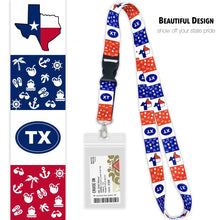 Load image into Gallery viewer, lanyards for cruise ship cards nrwb state tx
