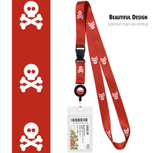 Load image into Gallery viewer, lanyards for cruise ship cards wrwb red pirate