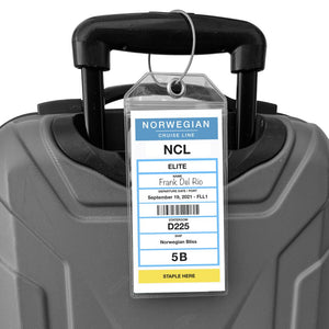 norwegian luggage tag