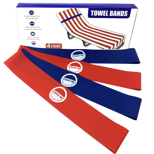towel band blue red