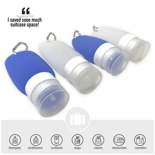 Load image into Gallery viewer, travel liquid bottles silicone 4 set