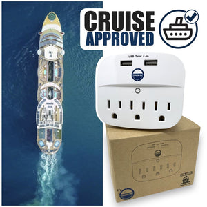 travel power strip for cruise ship